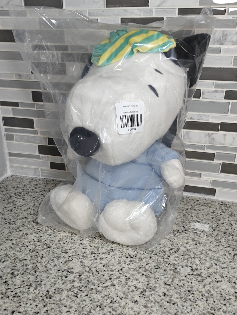 Peanuts Snoopy Puffer Jacket Plush Backpack